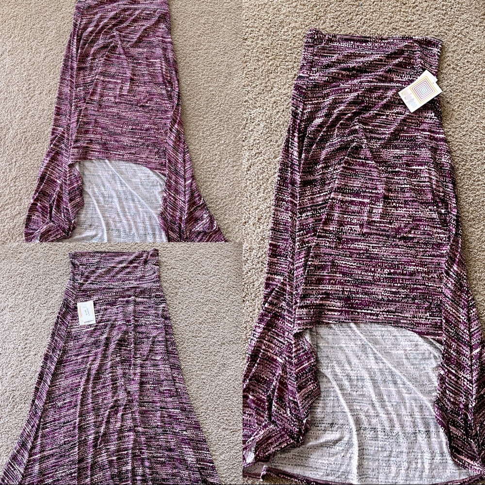 Multi color Hi Low maxi skirt